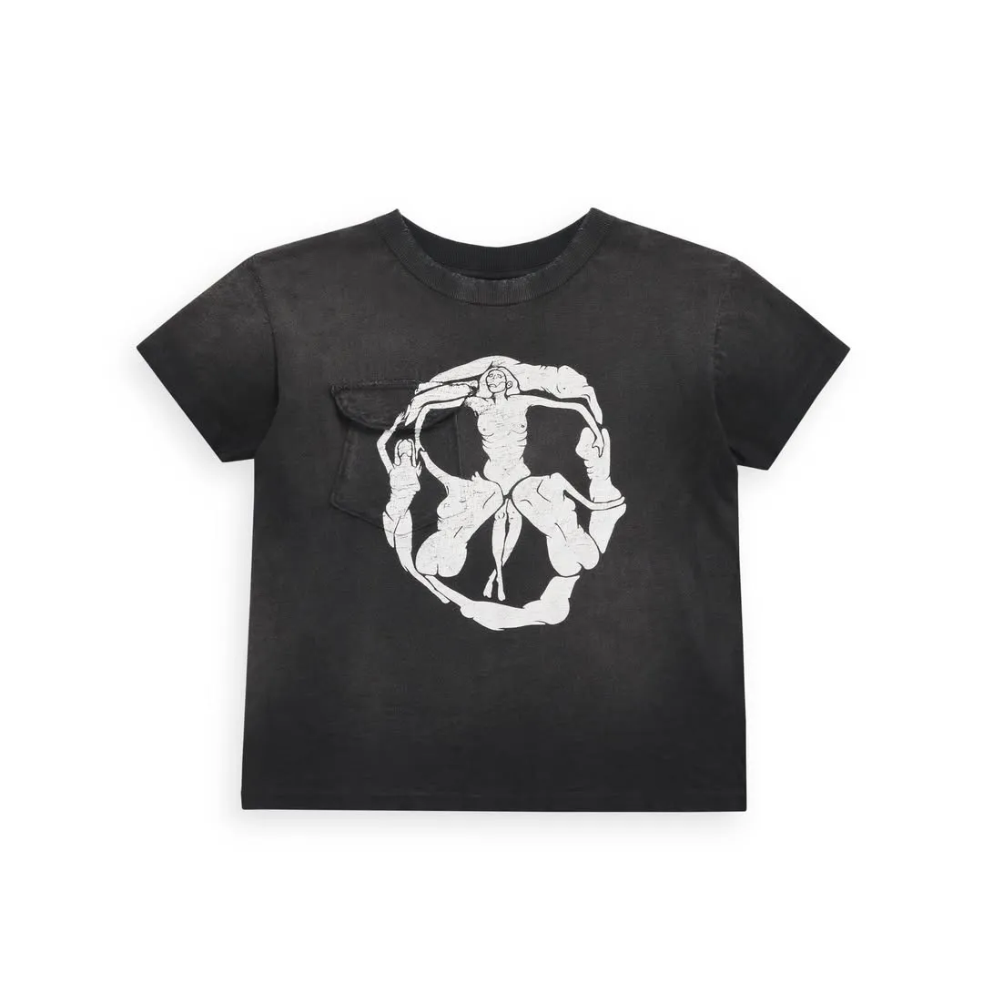 Yuremane Black Tee Yuremane Black Tee